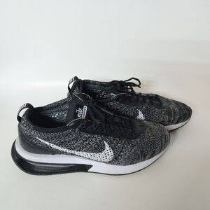 Nike Air Max Flyknit Racer Oreo Black White Grey DM9073-001  Woman's Size 7 EUR